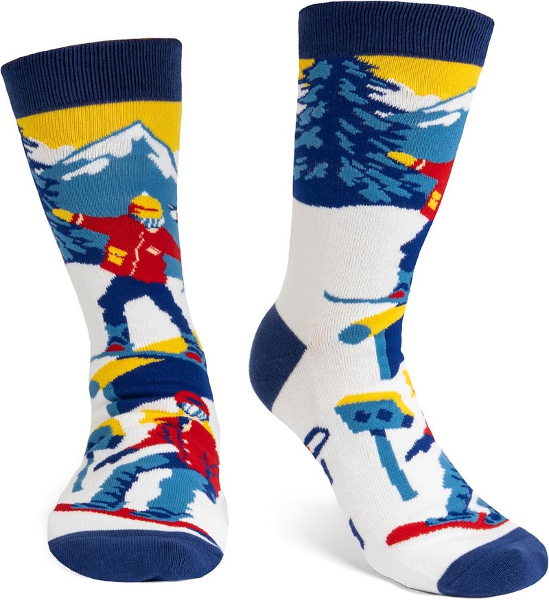 Lavley Ski Socks - Funny socks for skiers and snowboarders - Unisex novelty gift - Great for birthdays or holidays - Image 3
